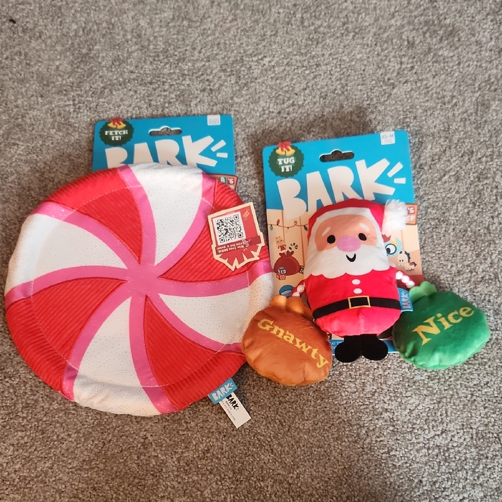 Bark Festive Christmas Dog Toys Set